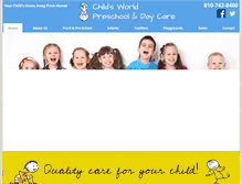Tablet Screenshot of childsworldburton.com
